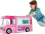 Barbie Camper, Doll Playset with 50 Accessories, Transforms into Truck, Boat & House, Includes Pool, 3-in-1 Dream Camper (Amazon Exclusive)