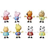 Peppa Pig School Classroom Toy Figures 8-Pack, Peppa Pig, George Pig, Peggi Panda, Candy Cat and More, Back to School Gifts for Kids, Ages 3+ (Amazon Exclusive)