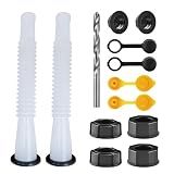 Gas Can Spout Replacement Kit, Gas Can Nozzle Replacement (2 Kits-White)