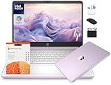 HP 14 Laptop Student Business 2025 Flagship Computer, AI Copilot, 4-Core 13th Gen Intel CPU, 16GB RAM 628GB Storage (128GB UFS+500GB Ext) 1-Yr Office 365 Long Battery HubxcelAccessory Win 11S Lavender