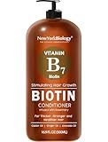 New York Biology Biotin Conditioner for Hair Growth and Thinning Thickening Formula for Hair Loss Treatment For Men & Women Anti Dandruff - 16.9 fl Oz