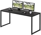 SHW Mission 48-Inch Home Office Computer Desk, Black