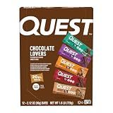 Quest Nutrition Chocolate Lovers Variety Pack, High Protein, Low Carb, Gluten Free, Keto Friendly, 12 Count