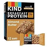 KIND Breakfast Protein Bars, Almond Butter, Healthy Snacks, Gluten Free, 8g Protein, 6 Count