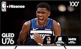 Hisense 100-Inch Class U7 Series ULED 4K UHD Google Smart TV (100U76N) - QLED, Native 144Hz, Motion Rate 480, Dolby Vision, Full Array Local Dimming, Game Mode Pro, Alexa Compatibility