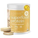 Boobie Body Superfood Protein Pregnancy and Postpartum Meal Replacement Shake, Vanilla Cookie Flavor | 19g Protein | Safe for Lactation & Motherhood | Organic, Vegan, Zero Sugar, 1 Tub (20 Servings)
