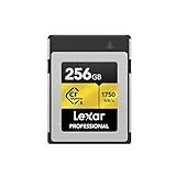 Lexar 256GB Professional CFexpress Type B Memory Card GOLD Series, Up To 1750MB/s Read, Raw 8K Video Recording, Supports PCIe 3.0 and NVMe (LCXEXPR256G-RNENG)