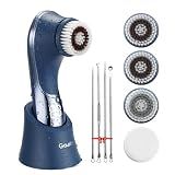 Facial Cleansing Brush, Rechargeable Electric Face Scrubber, 2-Speed Modes