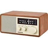 Sangean WR-16 AM/FM, Aux-in, Bluetooth, Wooden Cabinet Radio