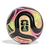 Adidas Unisex-Adult World Cup Soccer Ball, Black/Lucid Lemon/Lucid Pink, 4