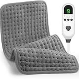 Heating Pad for Back Pain Relief, Heating Pads for Period Cramps with 9 Heat Settings, Auto Shut Off, Machine Washable, Electric Heating Pad for Neck/Shoulder/Muscle Pain, Gifts for Mom, Women - XL