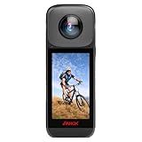 PANOX V2 360 Camera for Motorcycle - 72MP Photo, 5.7K Video, 4K Live 360° Camera, GPS Panorama, Android 10 OS, AI Editing, Stabilization, and Multi-Platform Live Streaming