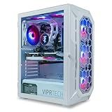ViprTech Ghost 3.0 Liquid-Cooled PC - AMD Ryzen 5 5600X (12-LCore 4.6Ghz), RTX 4060 8GB, 32GB DDR4 3200, 1TB NVMe SSD, VR-Ready, Streaming, WiFi, RGB, Win 11, Warranty, Gaming Desktop Computer