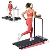 MCRG Walking Pad with Incline, Portable Treadmill with Handle Bar for Home