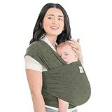 KeaBabies Baby Wrap Carrier - All in 1 Original Baby Carrier Newborn to Toddler Sling, Easy to Wear, Hands Free Bonding, Lightweight, Breathable Infant Wraps (Forest Berries)