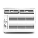 ZAFRO 5000BTU Window Air Conditioners Cool Up to 150 Sq Ft,Quiet Operation Window AC Unit with 2 Cool&Fan Functions,Easy to Use Mechanical Control,Washable Filter,Easy Install Kit,for Small Room,White