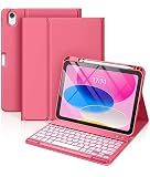 Hamile for iPad A16 11th 10th Generation Case with Keyboard - Wireless