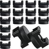 Yookeer 15 Pcs Magnetic Zip Tie Mount Cable Clips Black,22 Mm