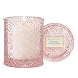 LA JOLIE MUSE Santal Rose Scented Candle – Saffron, Rose & Leather | 6 oz Natural Soy Wax | 40 Hours Clean Burn | Valentines Day Gifts for Her | Elegant Home Decor