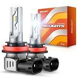 SEALIGHT H11/H8/H16 LED Fog Light Bulb, 12000LM 6500K White-2 Pack, for SUV