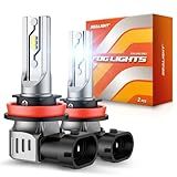 SEALIGHT H11 H16 H8 LED Fog Light Bulbs, 12,000 lumens 6500K White H16 H8 LED Fog Lights or Daytime Running Lamp, 1:1 Replacement For Cars,Trucks,and SUVs, Pack of 2