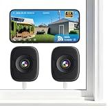 LongPlus 4K 8MP Window Camera 2Pack, WiFi6 Indoor Window Security Camera