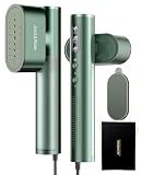 Jack ＆ Rose Travel Steamer for Clothes,100-220V Portable Iron,15s Heat Up,Steamer ＆ Iron 2 In 1, Travel Size,Large Ceramic Heat Panel,for Global and Europe