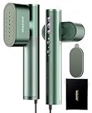Jack ＆ Rose Travel Steamer for Clothes,100-220V Portable Iron,15s Heat Up,Steamer ＆ Iron 2 In 1, Travel Size,Large Ceramic Heat Panel,for Global and Europe