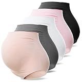 SUNNYBUY Maternity High Waist Underwear, Pregnancy Seamless Soft Panties