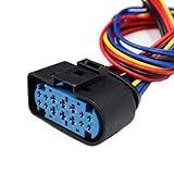 14-Pin Headlight Connector Pigtail Plug Compatible with Ford Focus 2012-2018 Headlamp Wire Harness 1719105-2