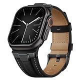 Suitisbest Leather Bands Compatible for Apple Watch Ultra Band