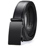 VATAN Men's Belt Leather Ratchet Belt for Men Dress Casual Every Day