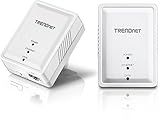TRENDnet Powerline 500 AV Nano Adapter Kit, Includes 2 x TPL-406E Adapters, Cross Compatible with Powerline 600-500-200, Windows 10, 8.1, 8, 7, Vista, XP, Plug & Play Install, White, TPL-406E2K