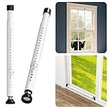 Sliding Door Security Bar, 2 Pack Child Safety Window Locks for Up and Down Windows/Horizontal Sliding Windows, 17-50 inch Adjustable Window Security Bars from Inside for Apartment, Patio