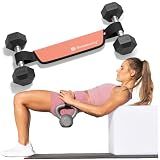 Bellabooty Premium Hip Thrust Belt - Adjustable Exercise Belt for Glutes & Squats, Hip Thrust Pad for Comfort, Versatile Gym Equipment for Home - Weightlifting Belt Support for Women - Pink