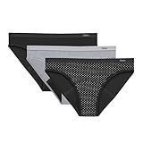 Hanes Women's Comfort, Period. Bikini Period Underwear, Super Leaks Post-Partum & Period Underwear, 3-Pack