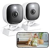 VSMAHOME 2K Cameras for Home Security,Indoor/Outdoor for Baby/Elder/Pet Monitoring with Phone app,Plug & Play,Color Night Vision,2-Way Audio, 24/7 Recording,Memory/Cloud Storage,2-Pack
