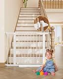 InnoTruth 29.6-39.1 in Wide Baby Gate for Stairs and Doorways, White