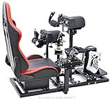 Marada Modular Flight Simulator and Racing Simulator Cockpit, Used for Combat or Racing Simulation, Compatible with Logitech/Thrustmaster Hotas Warthog/Honeycomb Alpha Bravo