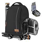 TARION Large Camera Backpacks for Photographers - Waterproof Camera Bag Photography backpack with 15.6" Laptop Compartment Rain Cover Side Access Tripod Holder(TB04 Black)