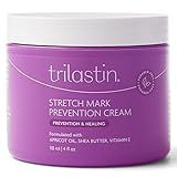 TriLASTIN Stretch Mark Cream for Pregnancy - 4 fl oz, Citrus Scent - Pregnancy Stretch Mark Prevention & Pregnant Belly Cream & Belly Oil for Pregnant Women - Paraben Free
