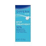 Differin Acne Spot Treatment, Max Strength, 10% Benzoyl Peroxide, 1 fl oz