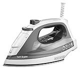 BLACK+DECKER Light ‘N Easy Compact Steam Iron, IR1020S, Stainless Steel Soleplate, Spray Mist, Anti-Drip, Auto Shutoff