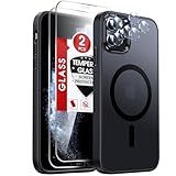 LeYi for iPhone 11-Pro-Case with Screen Protector X2 + Camera Cover X2: i Phone 11pro Cases for MagSafe Magnetic 11Procase Protection Affordable Women Men Daily Style Teens & Young, Black