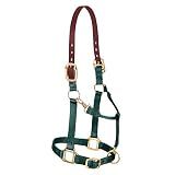 Weaver Leather Nylon Adjustable Breakaway Horse Halter, Large, Hunter Green