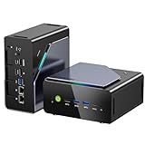 GMKtec Gaming Mini PC AMD Ryzen 7 H 255 (Upgraded 8745HS) 32GB DDR5 1TB SSD, Desktop Computer 3XM.2 2280 Expansion, Oculink, Dual NIC 2.5G, HDMI 2.1, USB4 K12