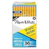 Paper Mate SharpWriter Mechanical Pencils | 0.7 mm #2 Pencil | Pencils for School Supplies, Yellow, 36 Count