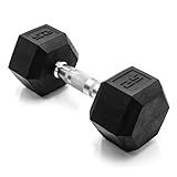 CAP Barbell 25 LB Coated Hex Dumbbell Weight, New Edition
