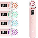 medicube Booster Pro | 6-in-1 Real Glass Glow Beauty Massager | for Clear, Radiant, Firmer-Looking Skin | Korean Skin Care | Pink