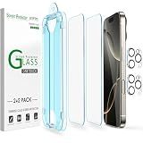 amFilm OneTouch for iPhone 16 Pro Screen Protector 6.3'' Tempered Glass